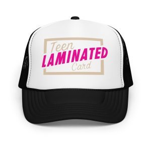 TEEN LAMINATED CARD TRUCKER HAT