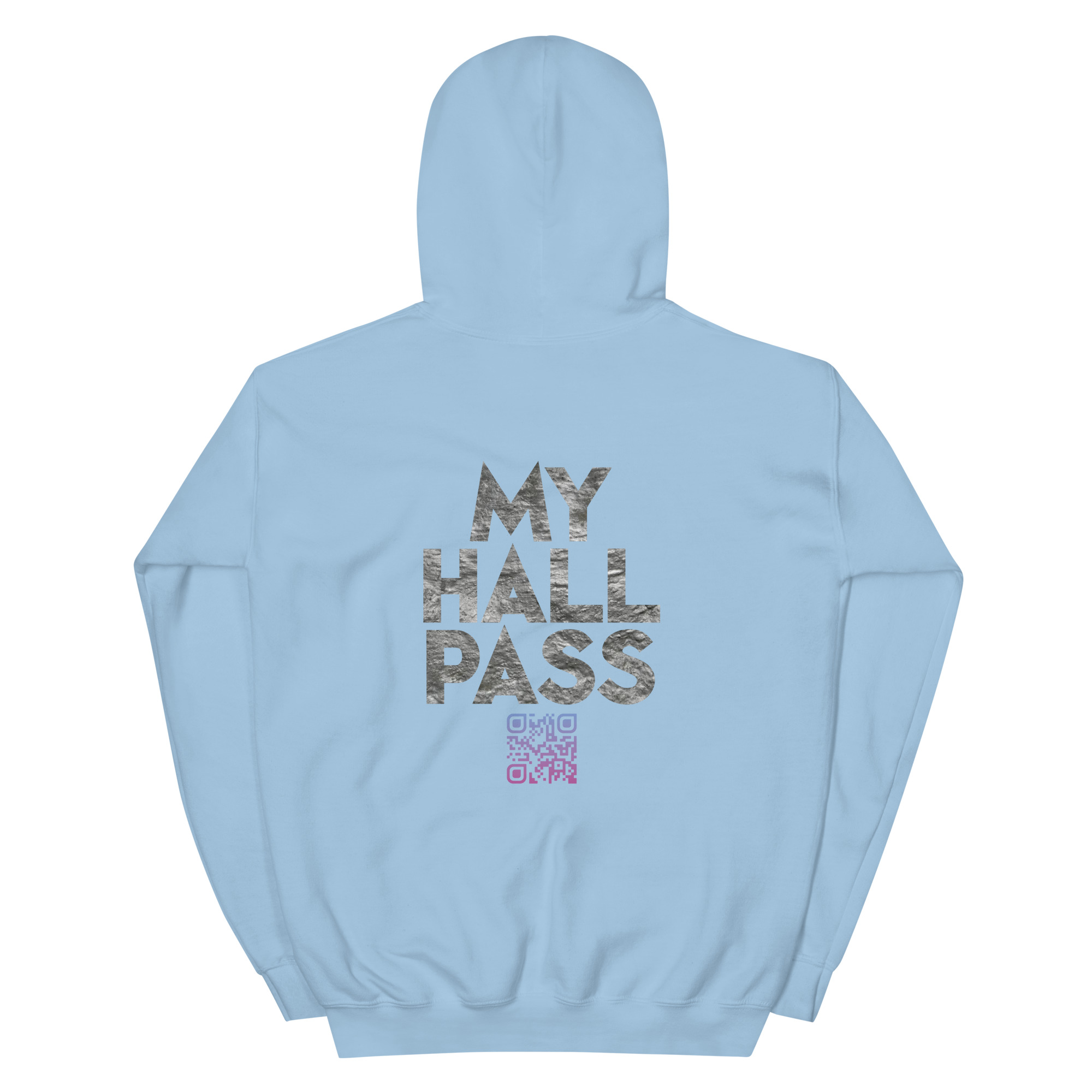 MY HALL PASS ADULT HOODIE-QR CODE - Image 25
