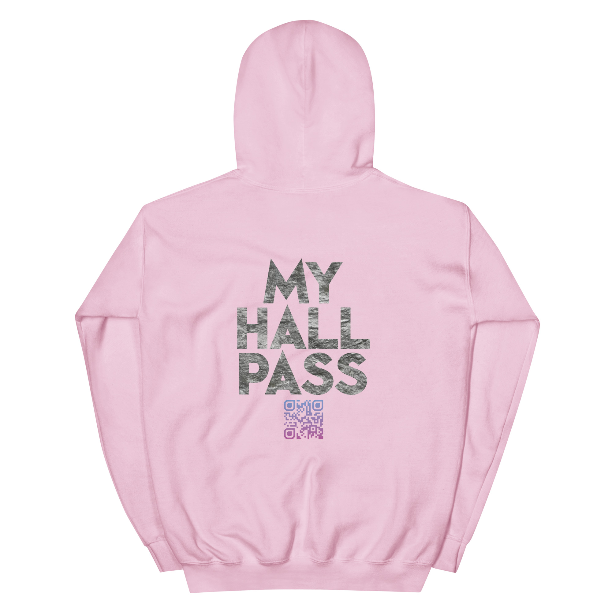 MY HALL PASS ADULT HOODIE-QR CODE - Image 27