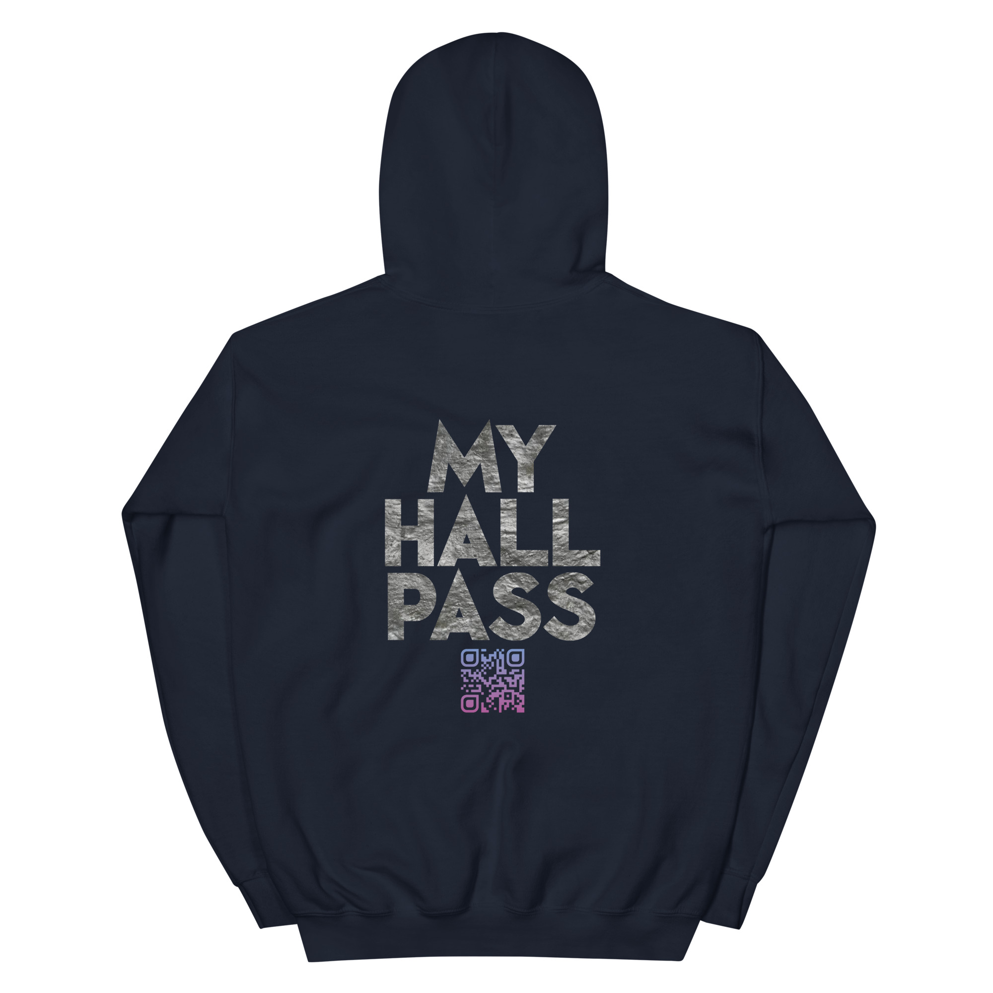 MY HALL PASS ADULT HOODIE-QR CODE - Image 23