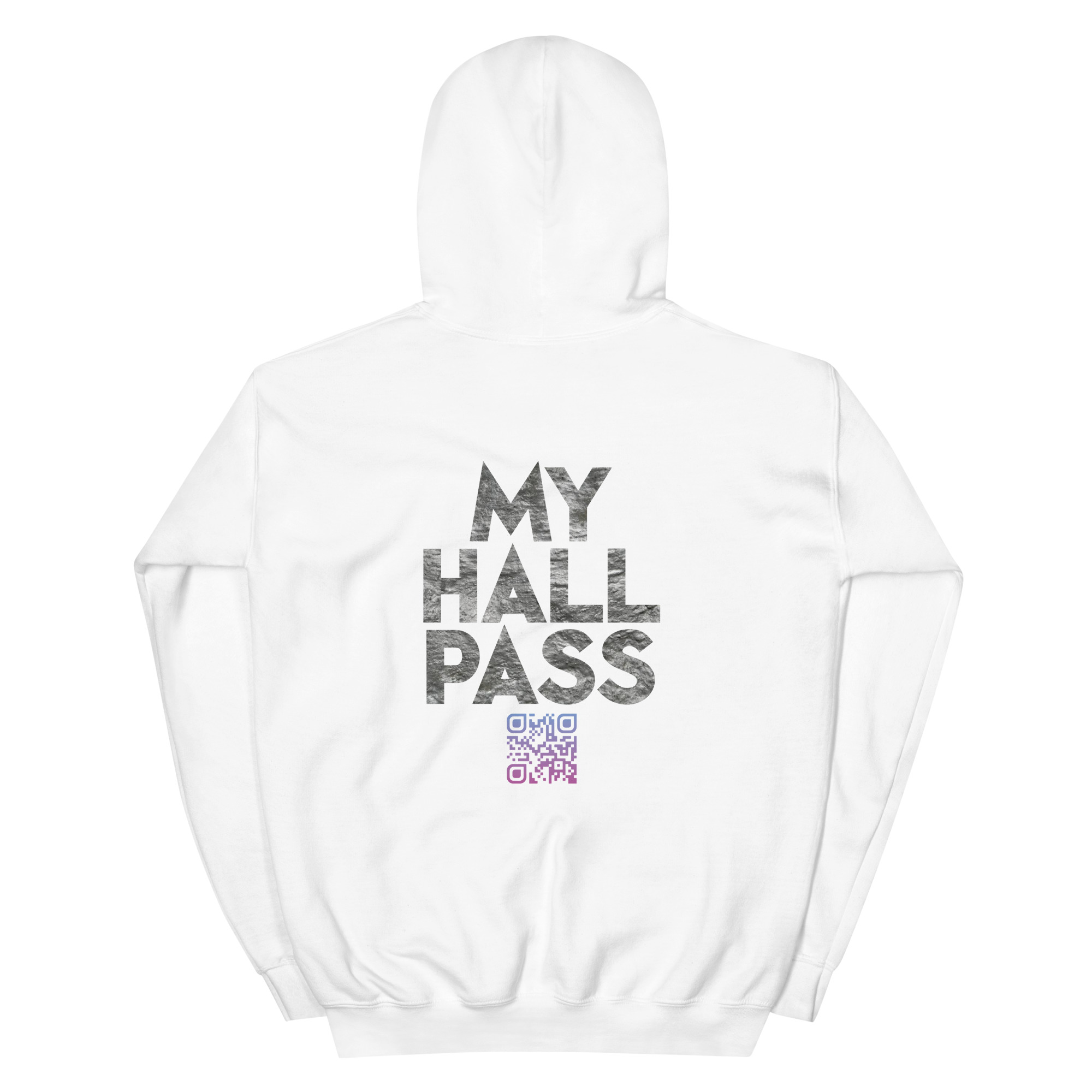 MY HALL PASS ADULT HOODIE-QR CODE - Image 31